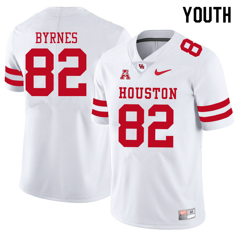 Youth #82 Matt Byrnes Houston Cougars College Football Jerseys Sale-White - Click Image to Close